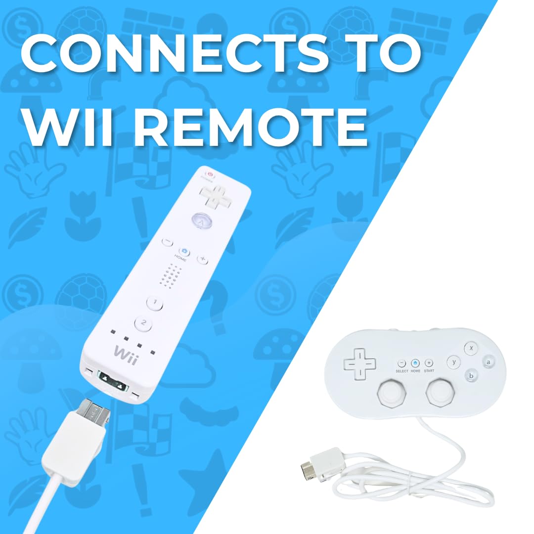 Amazon | Old Skool クラシックコントローラー WiiとWiiU用 ホワイト